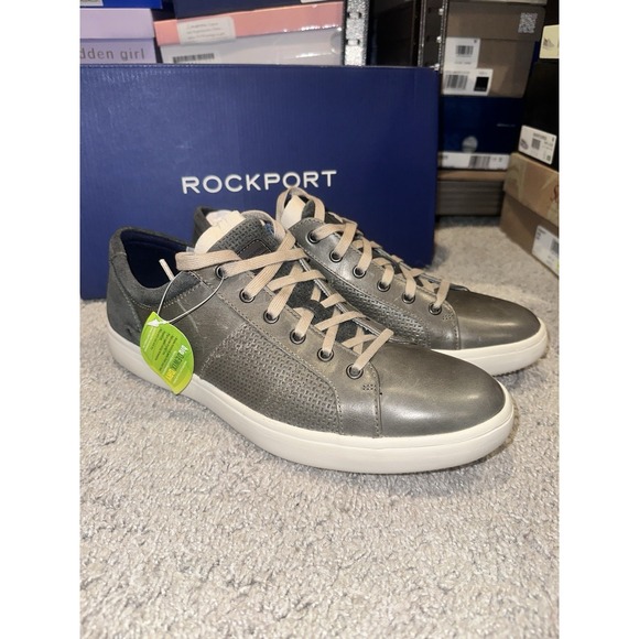 Rockport‎ Men's Colle Tie Dress Shoe Sneaker Green Brown Size 11.5 - Picture 1 of 6